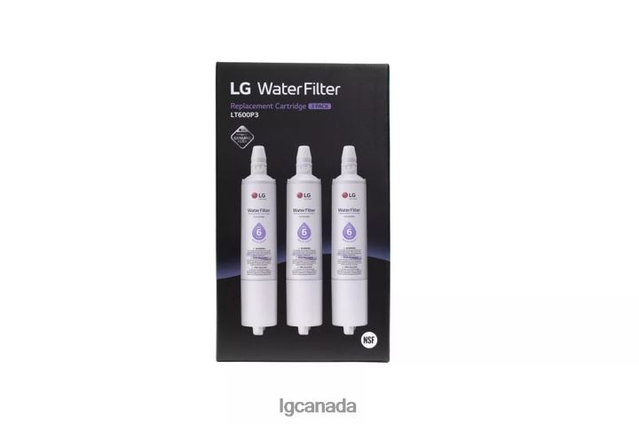 Accessory| LG LT600P3 - 6 Month / 300 Gallon Capacity Replacement Refrigerator Water Filter 3-Pack (NSF42 and NSF53*) 2Z0J092
