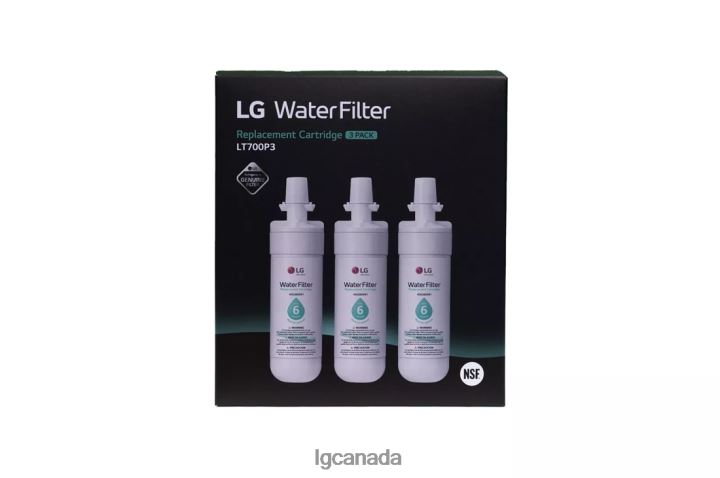 Accessory| LG LT700P3 - 6 Month / 200 Gallon Capacity Replacement Refrigerator Water Filter 3-Pack (NSF42 and NSF53*) 2Z0J091