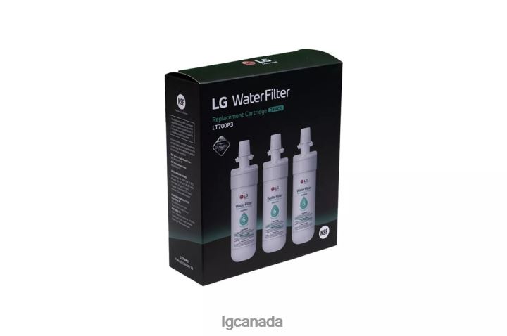 Accessory| LG LT700P3 - 6 Month / 200 Gallon Capacity Replacement Refrigerator Water Filter 3-Pack (NSF42 and NSF53*) 2Z0J091