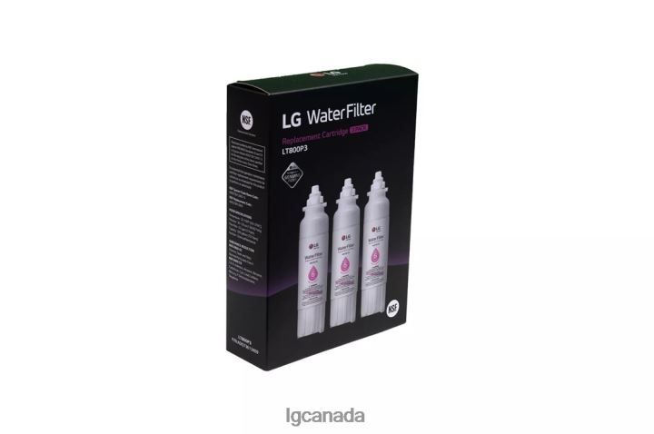 Accessory| LG LT800P3 - 6 Month / 200 Gallon Capacity Replacement Refrigerator Water Filter 3-Pack (NSF42 and NSF53*) 2Z0J090