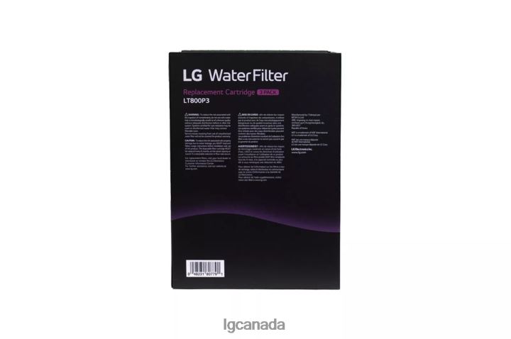 Accessory| LG LT800P3 - 6 Month / 200 Gallon Capacity Replacement Refrigerator Water Filter 3-Pack (NSF42 and NSF53*) 2Z0J090