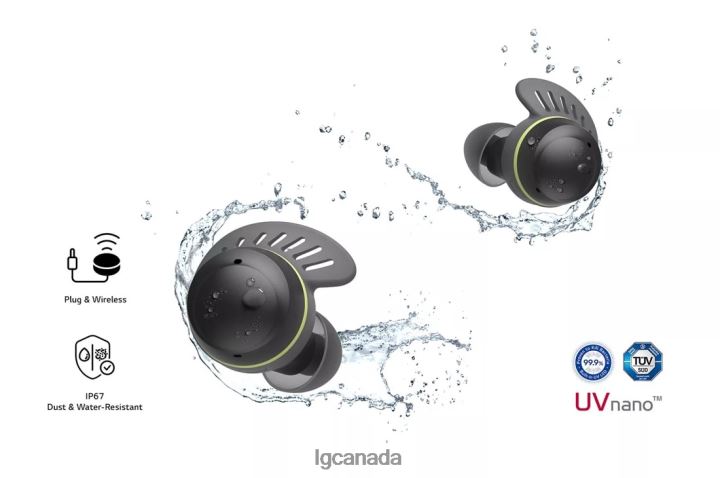 Appliance| LG TONE FreeFit TF8 - SwivelGrip Technology True Wireless Bluetooth UVnano+ Earbuds 2Z0J0474