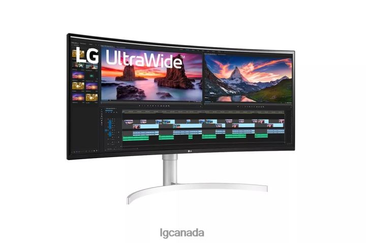 Monitor| LG 38WN95C-W 38 Inch UltraWide QHD+ IPS Curved Monitor with Thunderbolt3 Connectivity 2Z0J0393